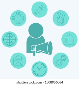 Announcement vector icon sign symbol
