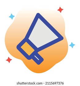 Announcement Vector icon which is suitable for commercial work and easily modify or edit it

