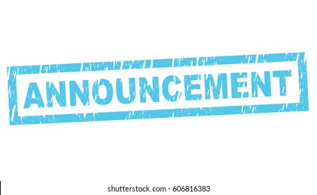 announcement vector stamp