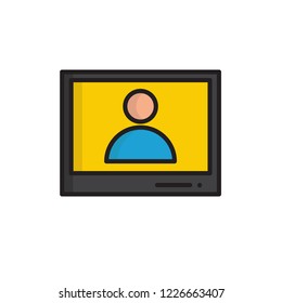 announcer icon vector. job icon vector