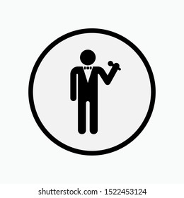 Announcer Icon - Vector, Sign and Symbol for Design, Presentation, Website or Apps Elements. 