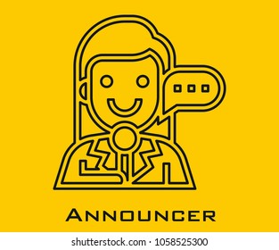 Announcer vector icon