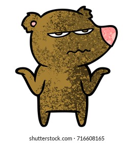 annoyed bear cartoon