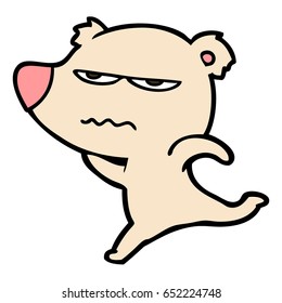 annoyed bear cartoon running