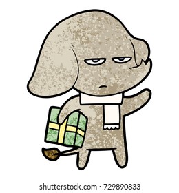 annoyed cartoon elephant