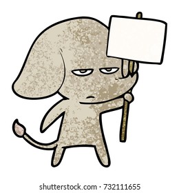 ärgerlicher Cartoon-Elefant