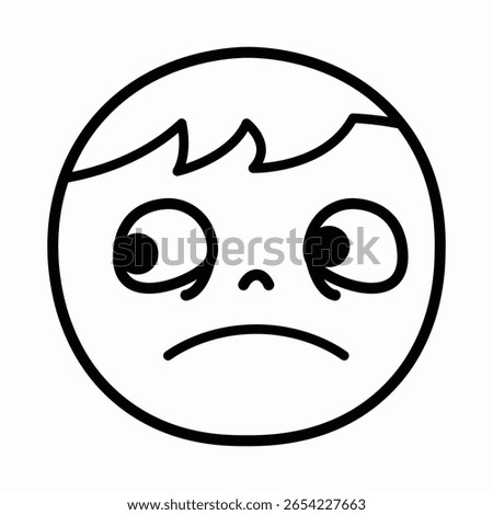 Annoyed Child Looking Away With a Cold and Indifferent Face
