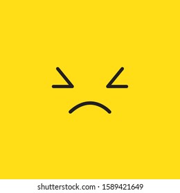 annoyed design concept vector template