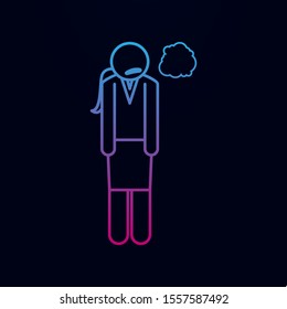 Annoying business lady nolan icon. Simple thin line, outline vector of businesswoman feeling and emonations icons for ui and ux, website or mobile application