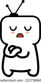 annoying facial expression cartoon vector