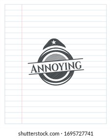Annoying pencil effect. Vector Illustration. Detailed.