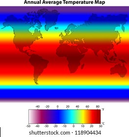 Annual Average Temperature Map