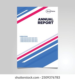 Annual and Brochure cover design layout for business stock illustration EPS 10