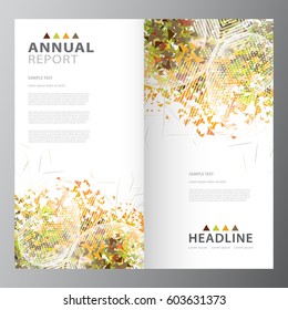 Annual business report brochure layout template