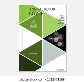 Annual business report cover template. Booklet, brochure cover, poster, presentation, business flyer, banner abstract vector design. A4 format