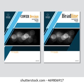 Annual business report cover template. Booklet, brochure cover, poster, presentation, business flyer, banner abstract vector design. A4 format