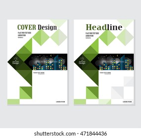 Annual business report cover template. Booklet, brochure cover, poster, presentation, business flyer, banner abstract vector design. A4 format