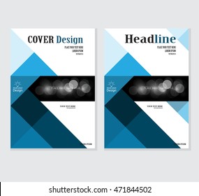 Annual business report cover template. Booklet, brochure cover, poster, presentation, business flyer, banner abstract vector design. A4 format