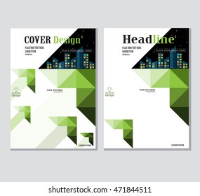 Annual business report cover template. Booklet, brochure cover, poster, presentation, business flyer, banner abstract vector design. A4 format