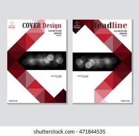 Annual business report cover template. Booklet, brochure cover, poster, presentation, business flyer, banner abstract vector design. A4 format