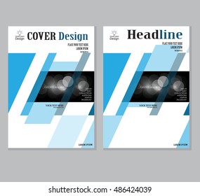 Annual business report cover template. Booklet, brochure cover, poster, presentation, business flyer, banner abstract vector design. A4 format

