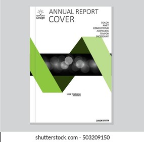 Annual business report cover template. Booklet, brochure cover, poster, presentation, business flyer, banner abstract vector design. A4 format