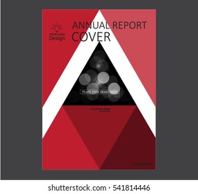 Annual business report cover template. Booklet, brochure cover, poster, presentation, business flyer, banner abstract vector design. A4 format