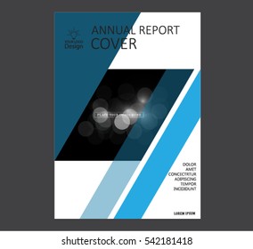 Annual business report cover template. Booklet, brochure cover, poster, presentation, business flyer, banner abstract vector design. A4 format

