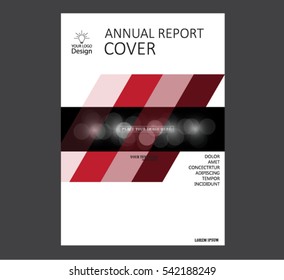 Annual business report cover template. Booklet, brochure cover, poster, presentation, business flyer, banner abstract vector design. A4 format