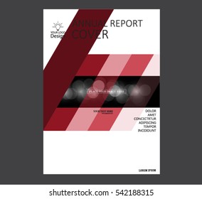 Annual business report cover template. Booklet, brochure cover, poster, presentation, business flyer, banner abstract vector design. A4 format