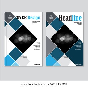 Annual business report cover template. Booklet, brochure cover, poster, presentation, business flyer, banner abstract vector design. A4 format