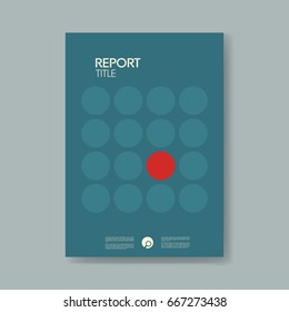 Annual business report cover template with modern material design style vector background. Eps10 vector illustration.