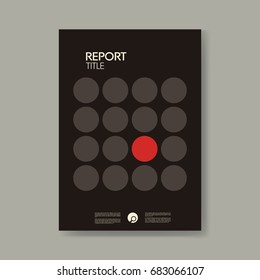 Annual business report cover template with modern material design style vector background. Eps10 vector illustration.