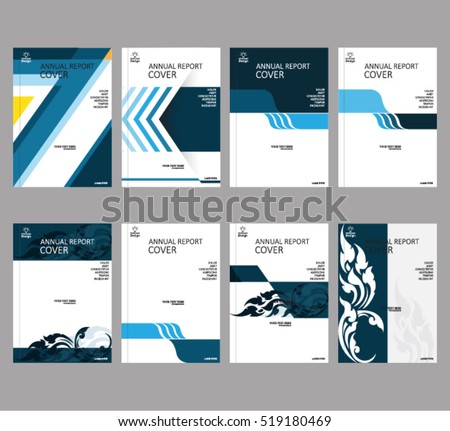 annual business report cover template booklet stock vector royalty