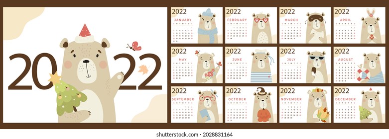 annual-calendar-template-2022-set-12-stock-vector-royalty-free