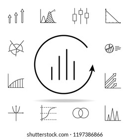 annual chart report line icon. Chart and diagram icons universal set for web and mobile