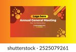 Annual conference banner, seminar template, Annual social media banner, annual social media template, conference banner background, social media post, AGM. General Meeting Poster, 