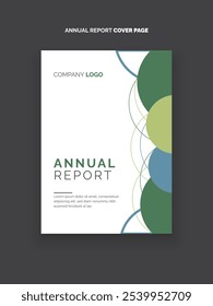 Annual cover Page Modern annual report cover Book cover Page Design Template 