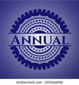 Annual denim background