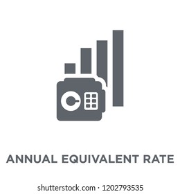 Annual equivalent rate (AER) icon. Annual equivalent rate (AER) design concept from Annual equivalent rate (AER) collection. Simple element vector illustration on white background.