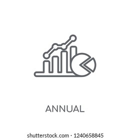 Annual equivalent rate (AER) linear icon. Modern outline Annual equivalent rate (AER) logo concept on white background from business collection.