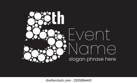 Annual Event Or Summit Title Starting With A Number Of Order Made With Random Circles - 5th