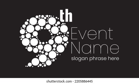 Annual Event Or Summit Title Starting With A Number Of Order Made With Random Circles - 9th