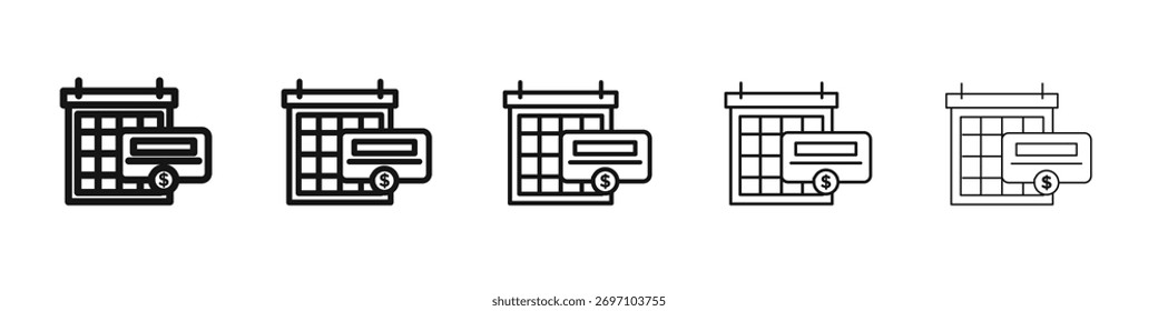 Design de ícone de taxa anual, logotipo, aplicativo, IU. Ilustração vetorial, EPS