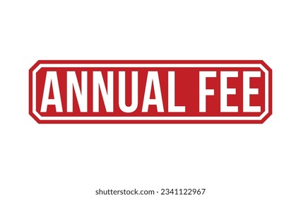 Annual Fee rubber stamp vector illustration on white background. Annual Fee rubber stamp