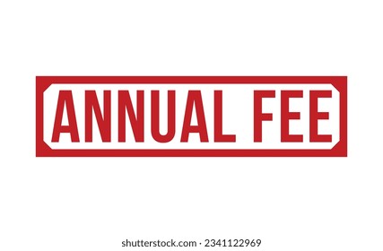 Annual Fee rubber stamp vector illustration on white background. Annual Fee rubber stamp