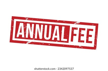 Annual Fee rubber stamp vector illustration on white background. Annual Fee rubber stamp