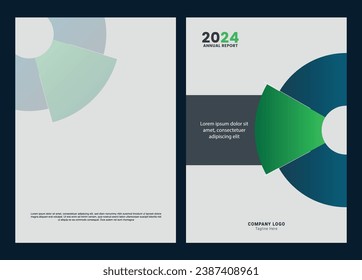 Annual financial reports cover design editable