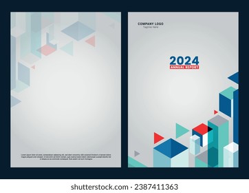 Annual financial reports cover design editable