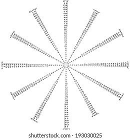 Annual Gregorian calendar, vector illustration.